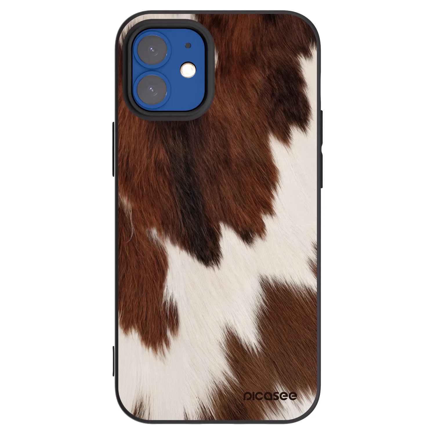 Picasee silikonový černý obal pro Apple iPhone 12 mini - Rustica