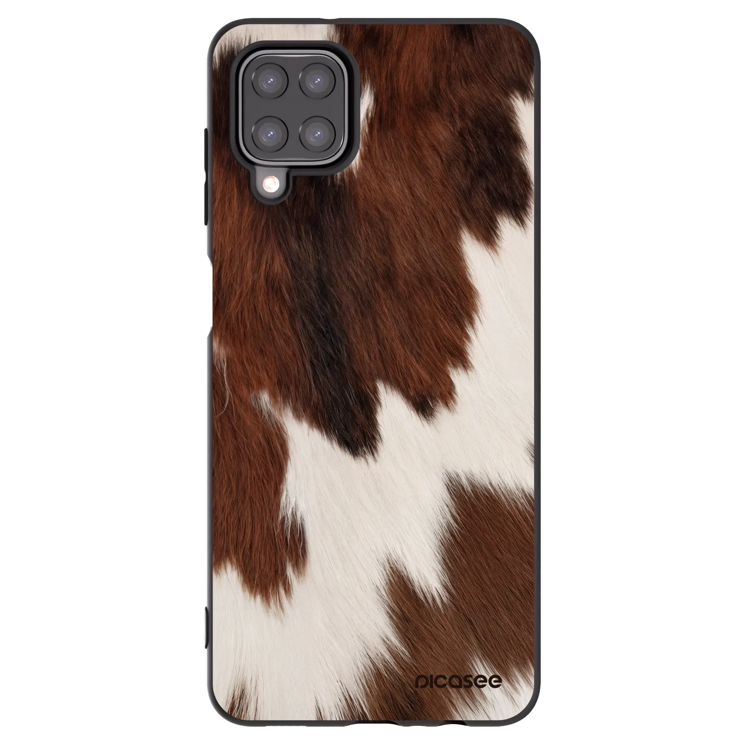 Picasee silikonový černý obal pro Samsung Galaxy A12 A125F - Rustica