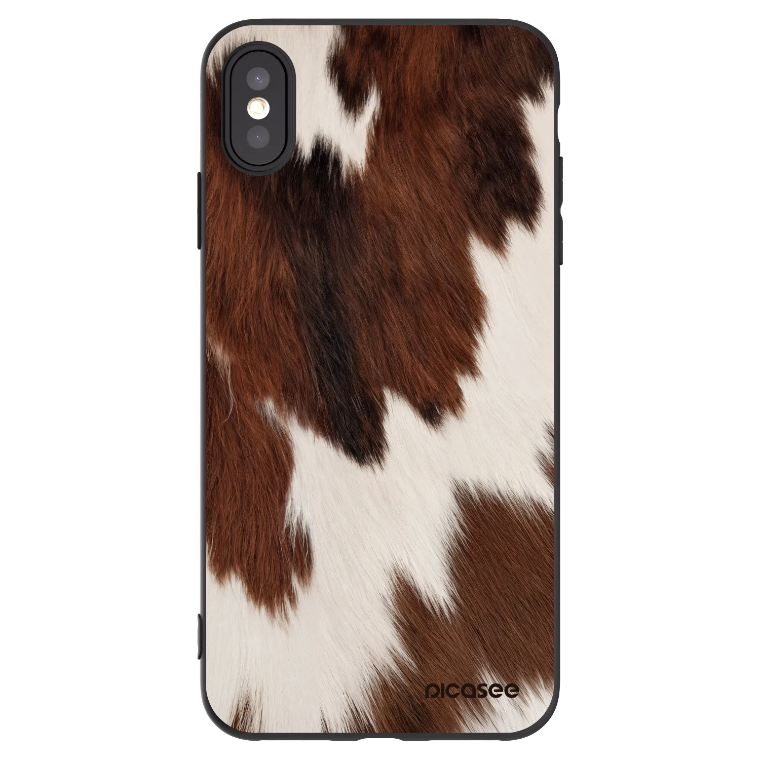 Picasee silikonový černý obal pro Apple iPhone XS Max - Rustica