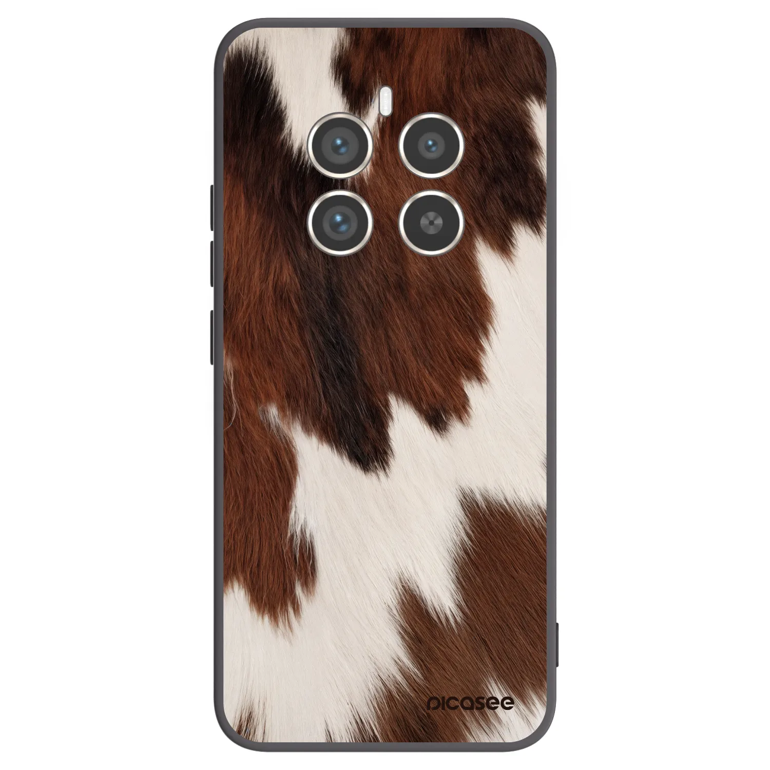 Picasee silikonový černý obal pro Realme 12 Pro 5G - Rustica