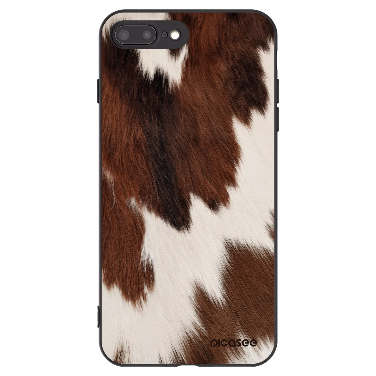 Picasee silikonový černý obal pro Apple iPhone 7 Plus - Rustica