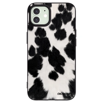 Picasee silikonový černý obal pro Apple iPhone 12 - Black Moo