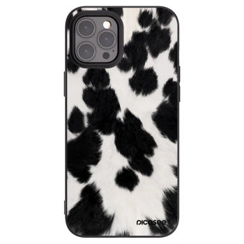 Picasee silikonový černý obal pro Apple iPhone 12 Pro Max - Black Moo