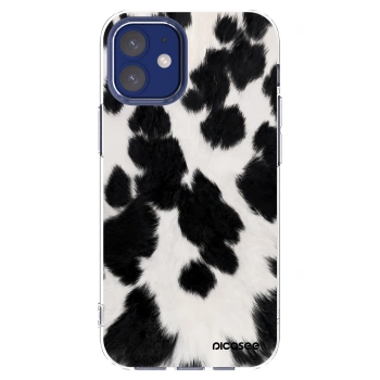 Picasee silikonový průhledný obal pro Apple iPhone 12 mini - Black Moo
