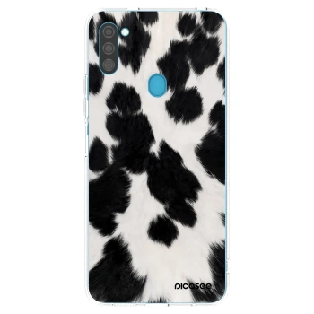 Picasee silikonový průhledný obal pro Samsung Galaxy M11 - Black Moo