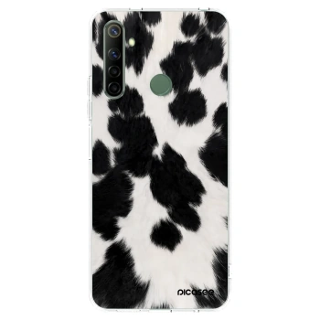 Picasee silikonový průhledný obal pro Realme 6i - Black Moo