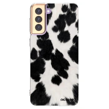 Picasee silikonový průhledný obal pro Samsung Galaxy S21+ 5G G996F - Black Moo