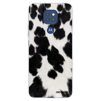 Picasee silikonový průhledný obal pro Motorola Moto G9 Play - Black Moo