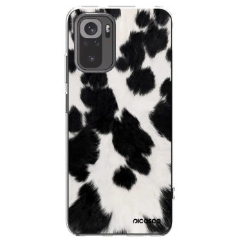 Picasee silikonový průhledný obal pro Xiaomi Redmi Note 10S - Black Moo
