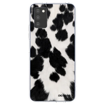 Picasee silikonový průhledný obal pro Samsung Galaxy A02s A025G - Black Moo
