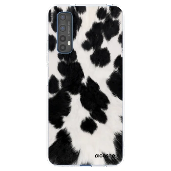Picasee silikonový průhledný obal pro Realme 7 - Black Moo
