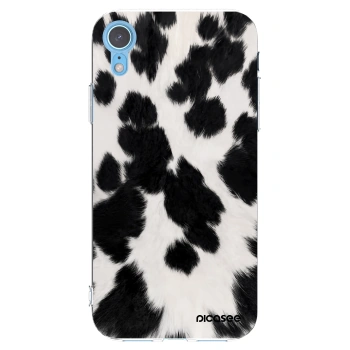 Picasee silikonový průhledný obal pro Apple iPhone XR - Black Moo