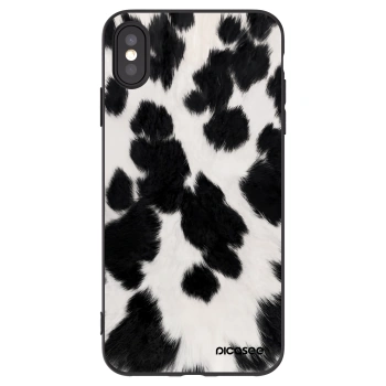 Picasee silikonový černý obal pro Apple iPhone XS Max - Black Moo