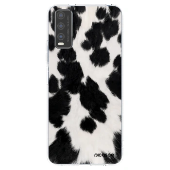 Picasee silikonový průhledný obal pro Vivo Y20s - Black Moo