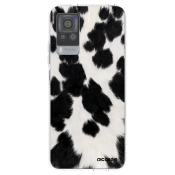 Picasee silikonový průhledný obal pro Vivo X60 Pro 5G - Black Moo