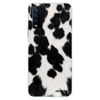Picasee silikonový průhledný obal pro Vivo Y11s - Black Moo