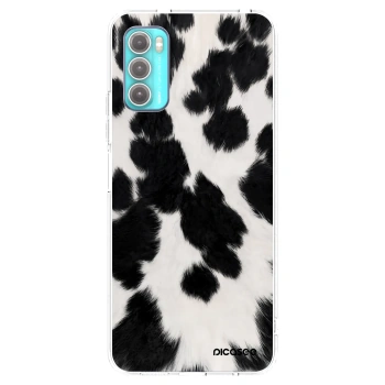 Picasee silikonový průhledný obal pro Motorola Moto G60 - Black Moo