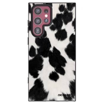 Picasee silikonový černý obal pro Samsung Galaxy S22 Ultra 5G - Black Moo