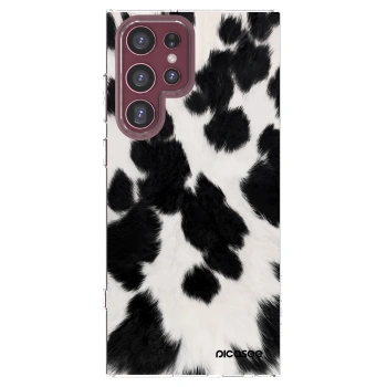 Picasee silikonový průhledný obal pro Samsung Galaxy S22 Ultra 5G - Black Moo