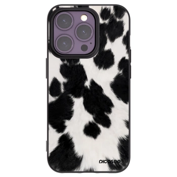 Picasee silikonový černý obal pro Apple iPhone 14 Pro - Black Moo