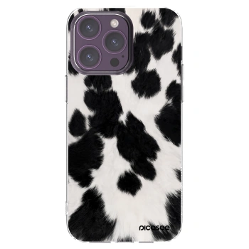 Picasee silikonový průhledný obal pro Apple iPhone 14 Pro Max - Black Moo
