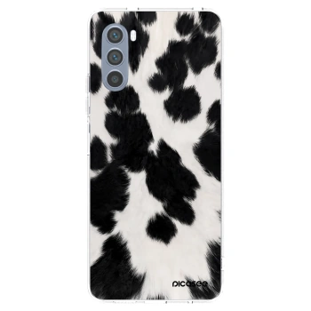 Picasee silikonový průhledný obal pro Motorola Moto G62 - Black Moo