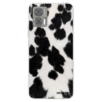 Picasee silikonový průhledný obal pro Motorola Edge 30 Neo - Black Moo