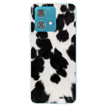 Picasee silikonový průhledný obal pro Motorola Edge 40 Neo - Black Moo