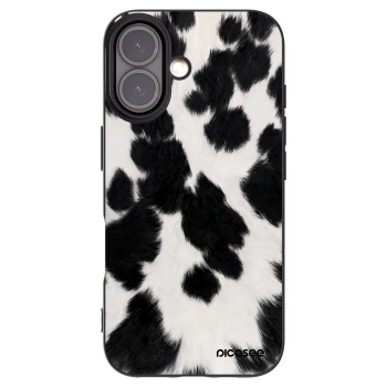 Picasee silikonový černý obal pro Apple iPhone 16 - Black Moo