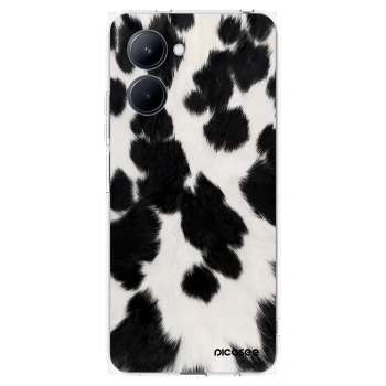 Picasee silikonový průhledný obal pro Realme C33 (2023) - Black Moo