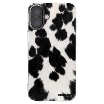 Picasee silikonový průhledný obal pro Apple iPhone 16 Plus - Black Moo