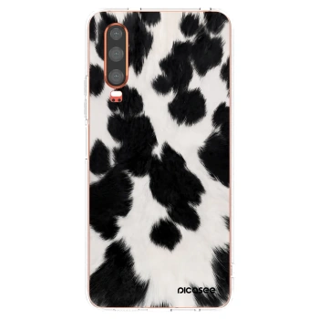 Picasee silikonový průhledný obal pro Huawei P30 - Black Moo