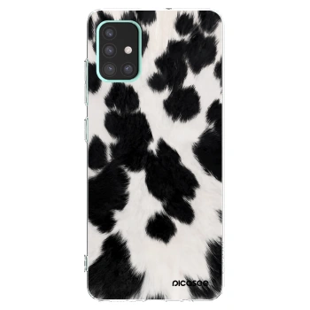 Picasee silikonový průhledný obal pro Samsung Galaxy A51 A515F - Black Moo
