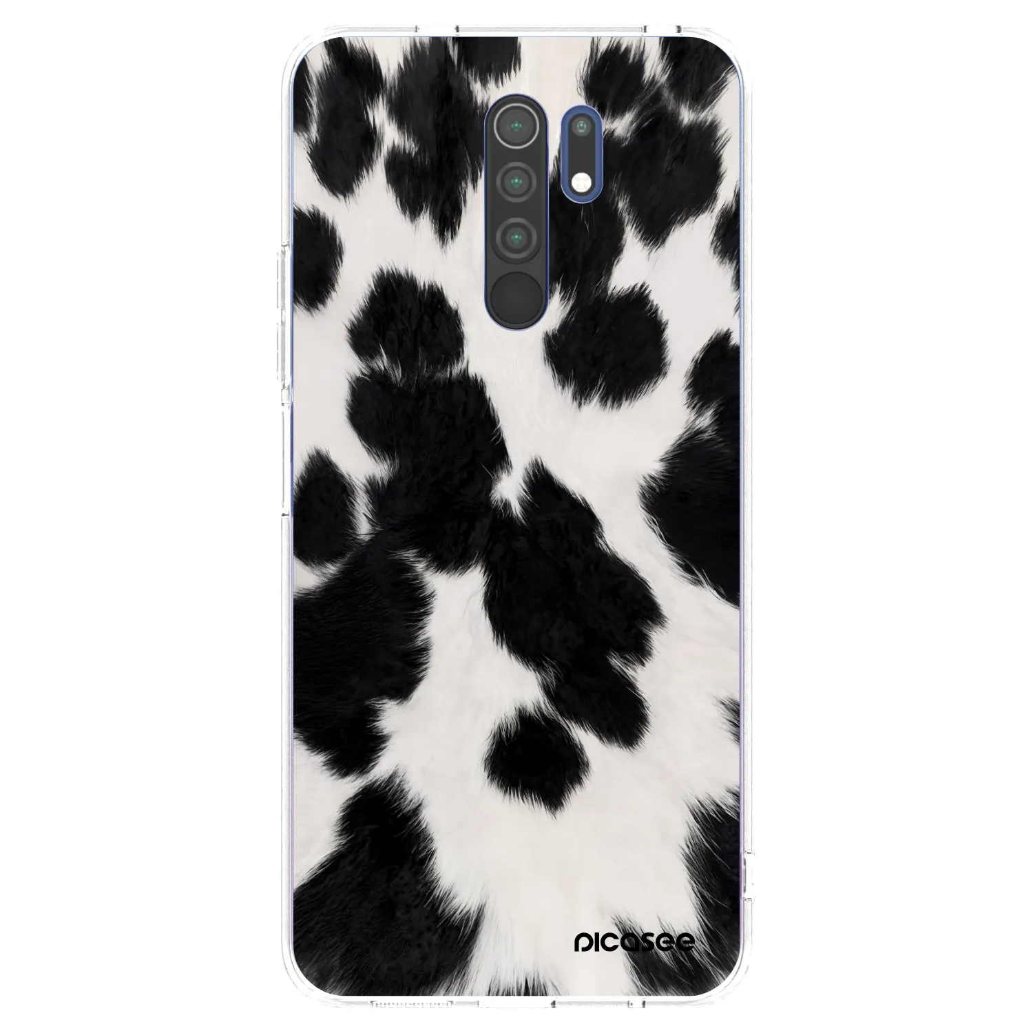 Picasee silikonový průhledný obal pro Xiaomi Redmi 9 - Black Moo