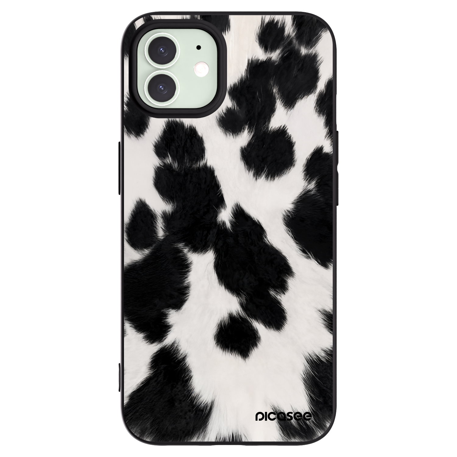 Picasee silikonový černý obal pro Apple iPhone 12 - Black Moo