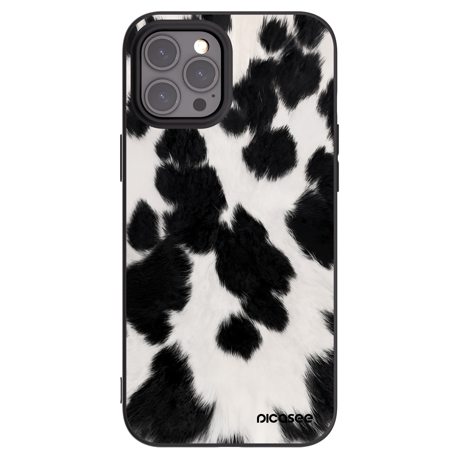 Picasee silikonový černý obal pro Apple iPhone 12 Pro Max - Black Moo
