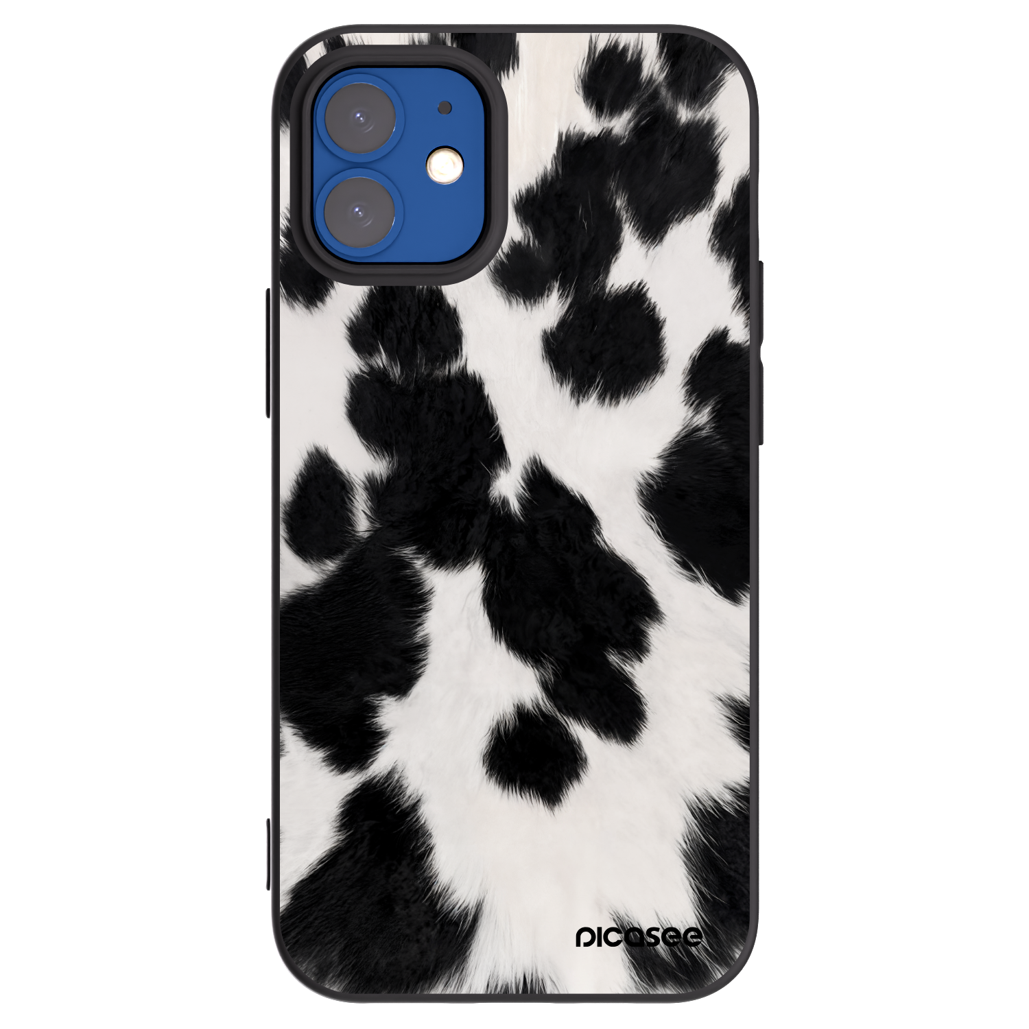 Picasee silikonový černý obal pro Apple iPhone 12 mini - Black Moo