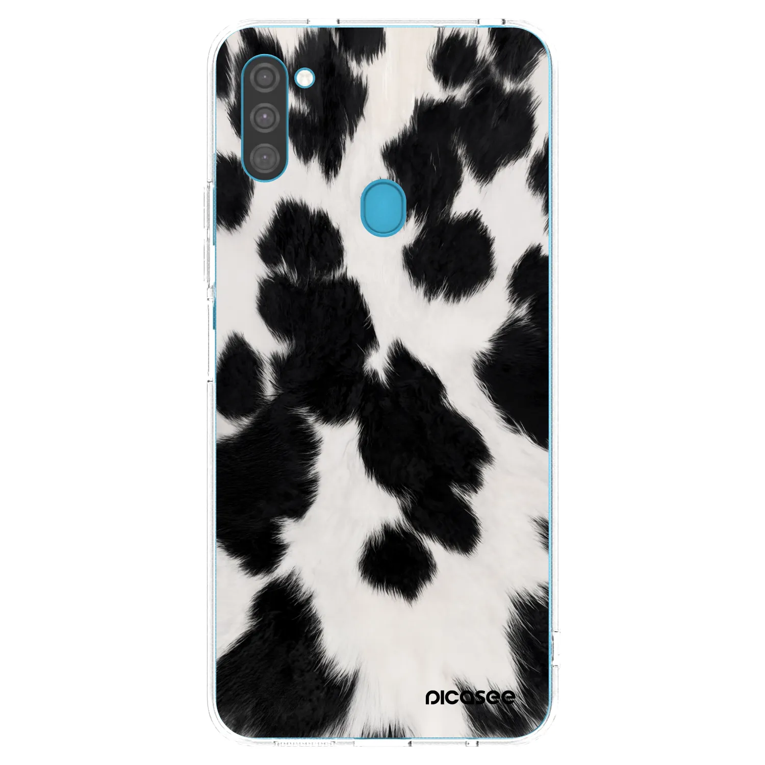 Picasee silikonový průhledný obal pro Samsung Galaxy M11 - Black Moo