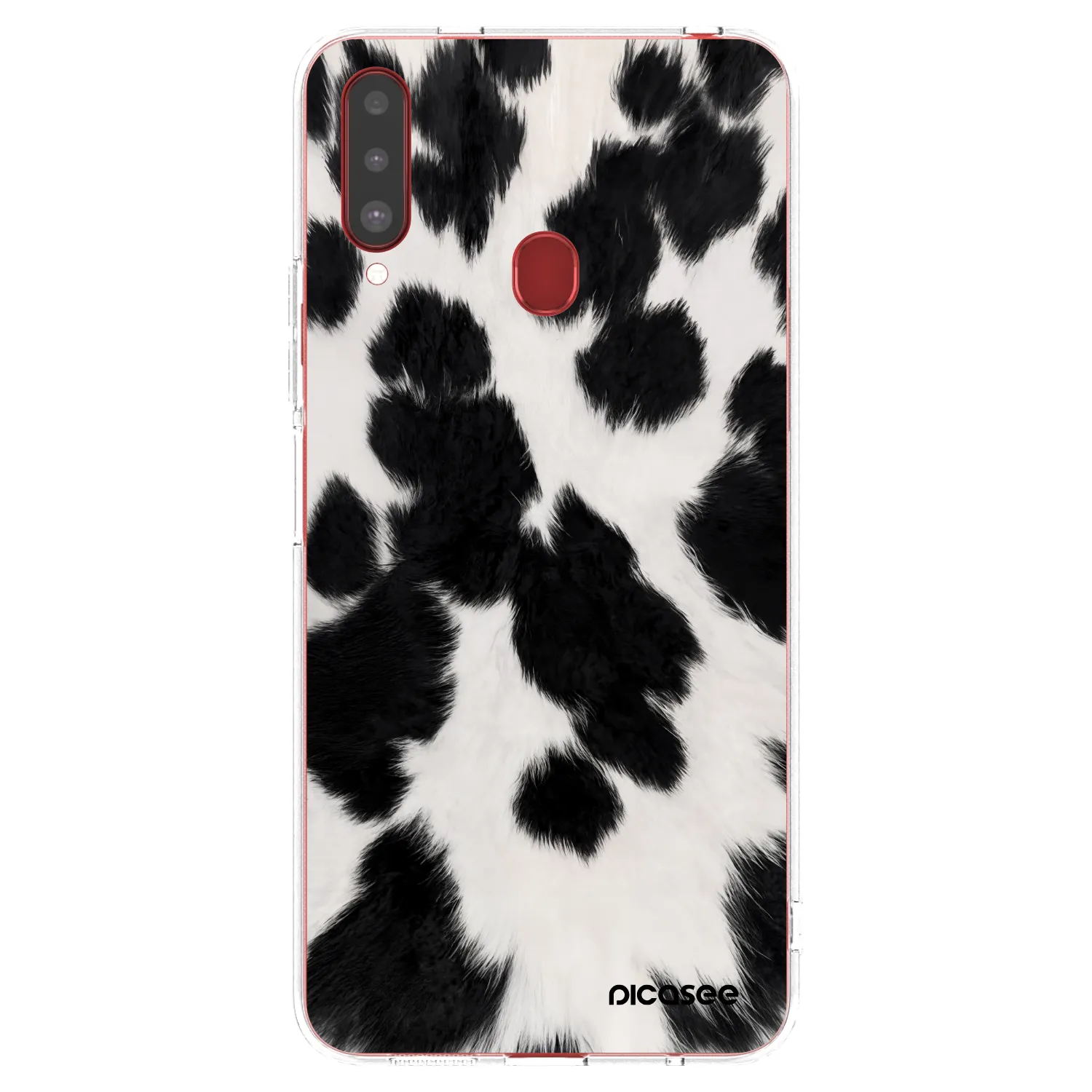 Picasee silikonový průhledný obal pro Samsung Galaxy A20s - Black Moo