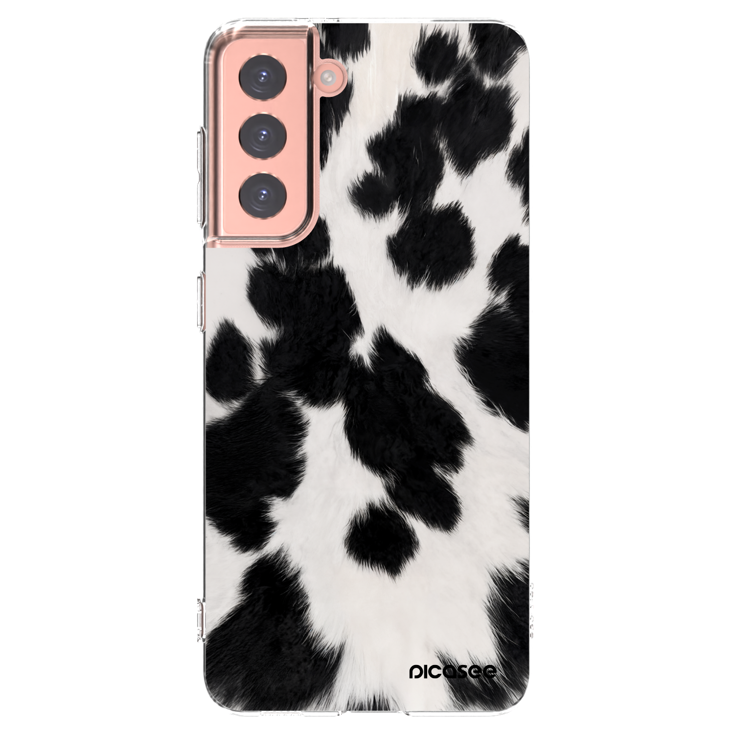 Picasee silikonový průhledný obal pro Samsung Galaxy S21 5G G991B - Black Moo