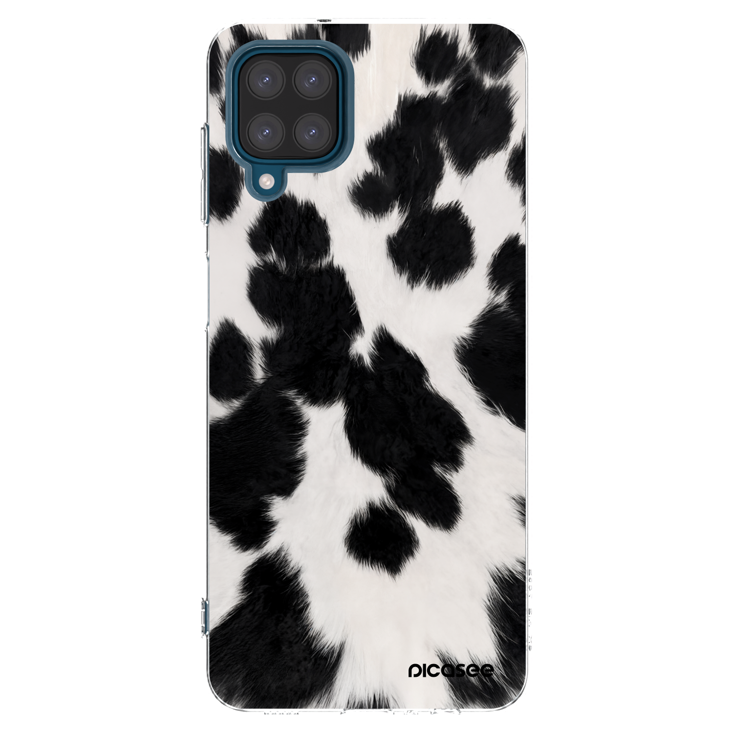 Picasee silikonový průhledný obal pro Samsung Galaxy A12 A125F - Black Moo