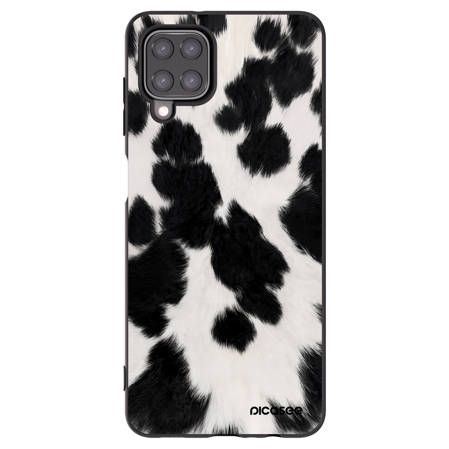 Picasee silikonový černý obal pro Samsung Galaxy A12 A125F - Black Moo