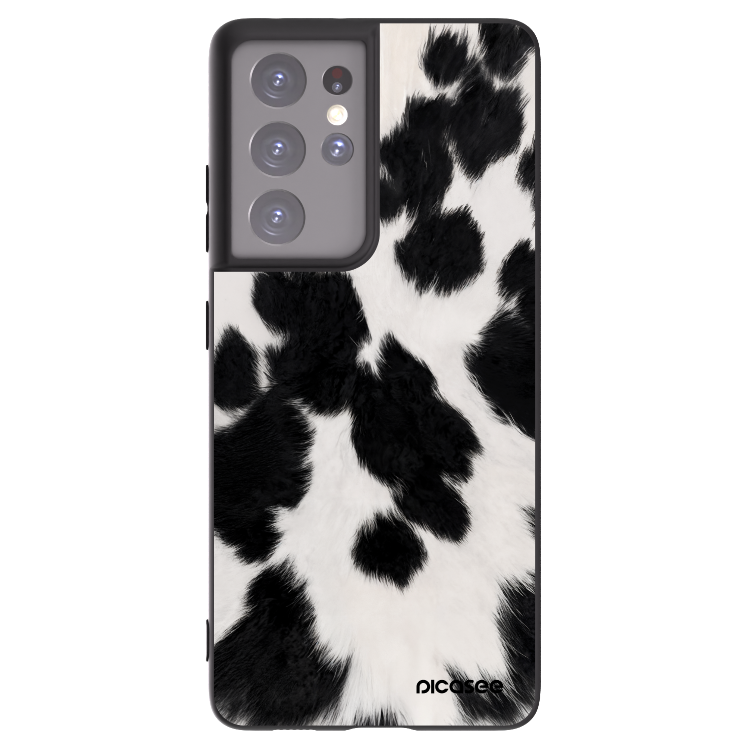 Picasee silikonový černý obal pro Samsung Galaxy S21 Ultra 5G G998B - Black Moo