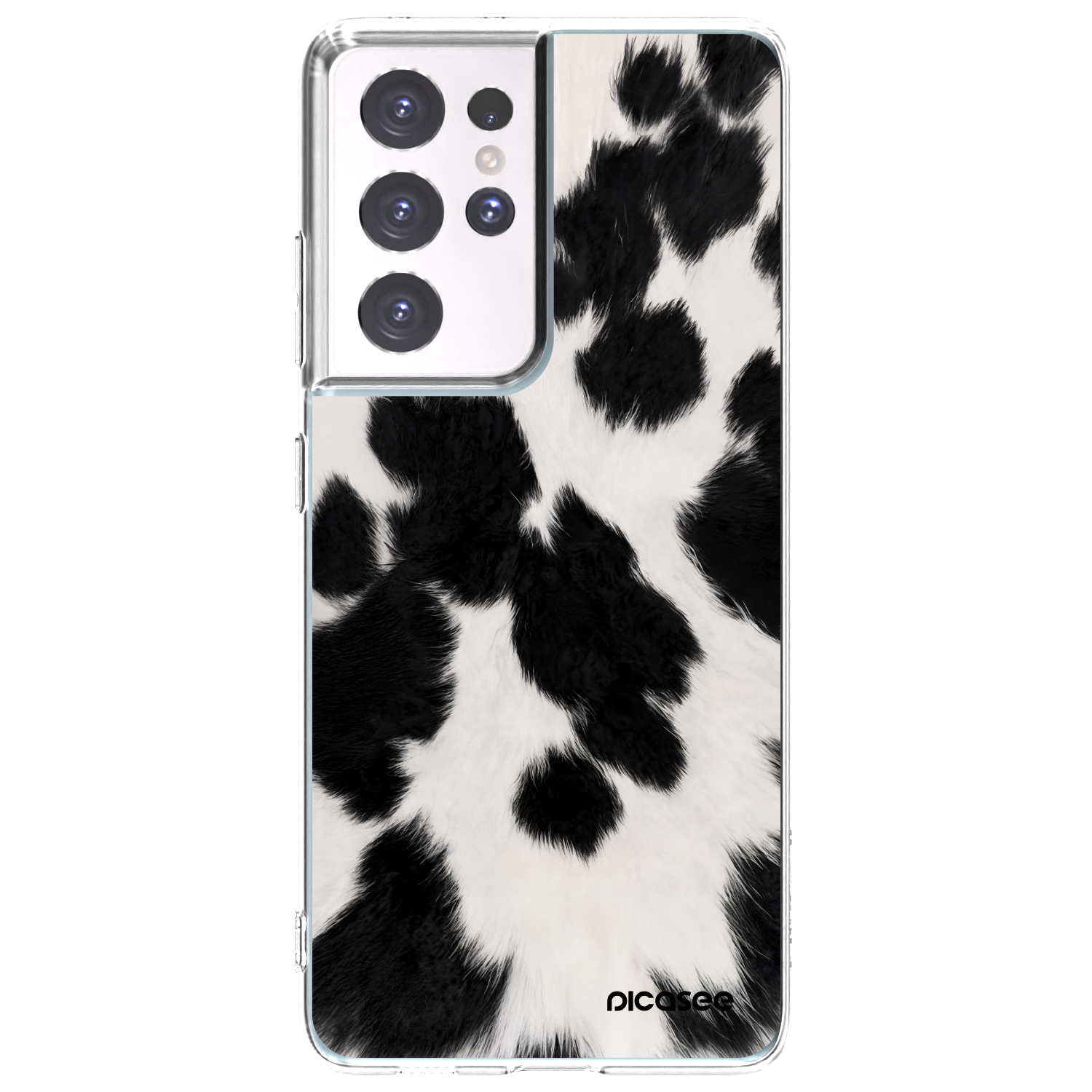 Picasee silikonový průhledný obal pro Samsung Galaxy S21 Ultra 5G G998B - Black Moo