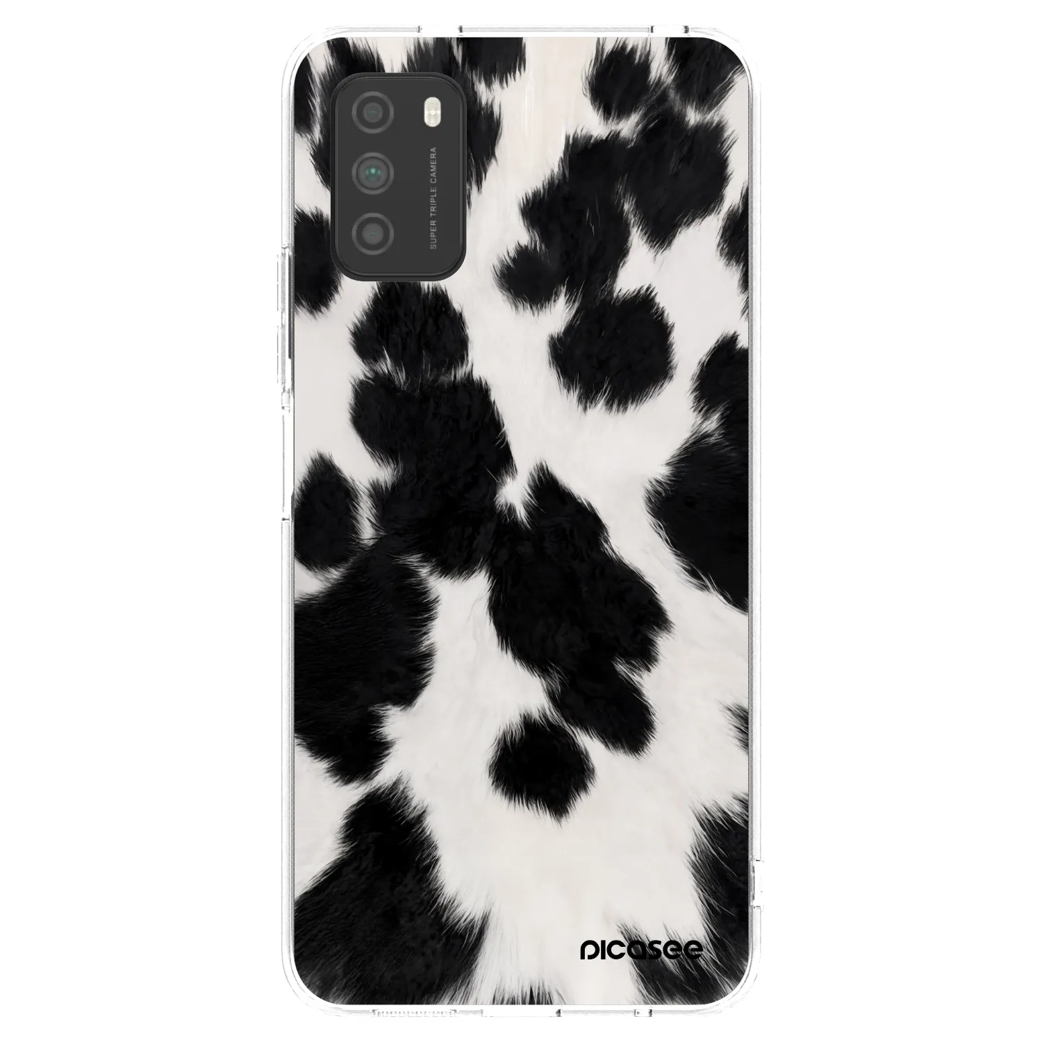 Picasee silikonový průhledný obal pro Xiaomi Poco M3 - Black Moo