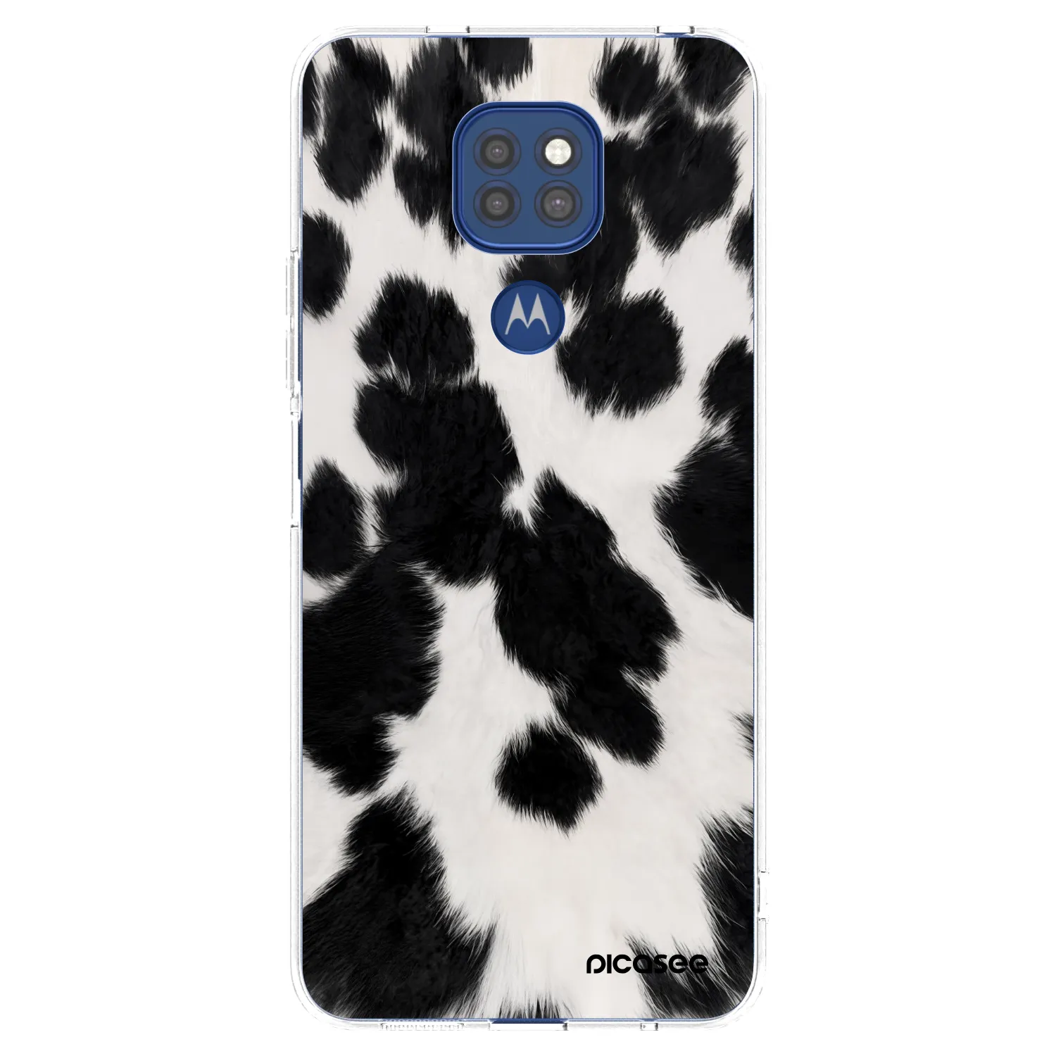 Picasee silikonový průhledný obal pro Motorola Moto G9 Play - Black Moo