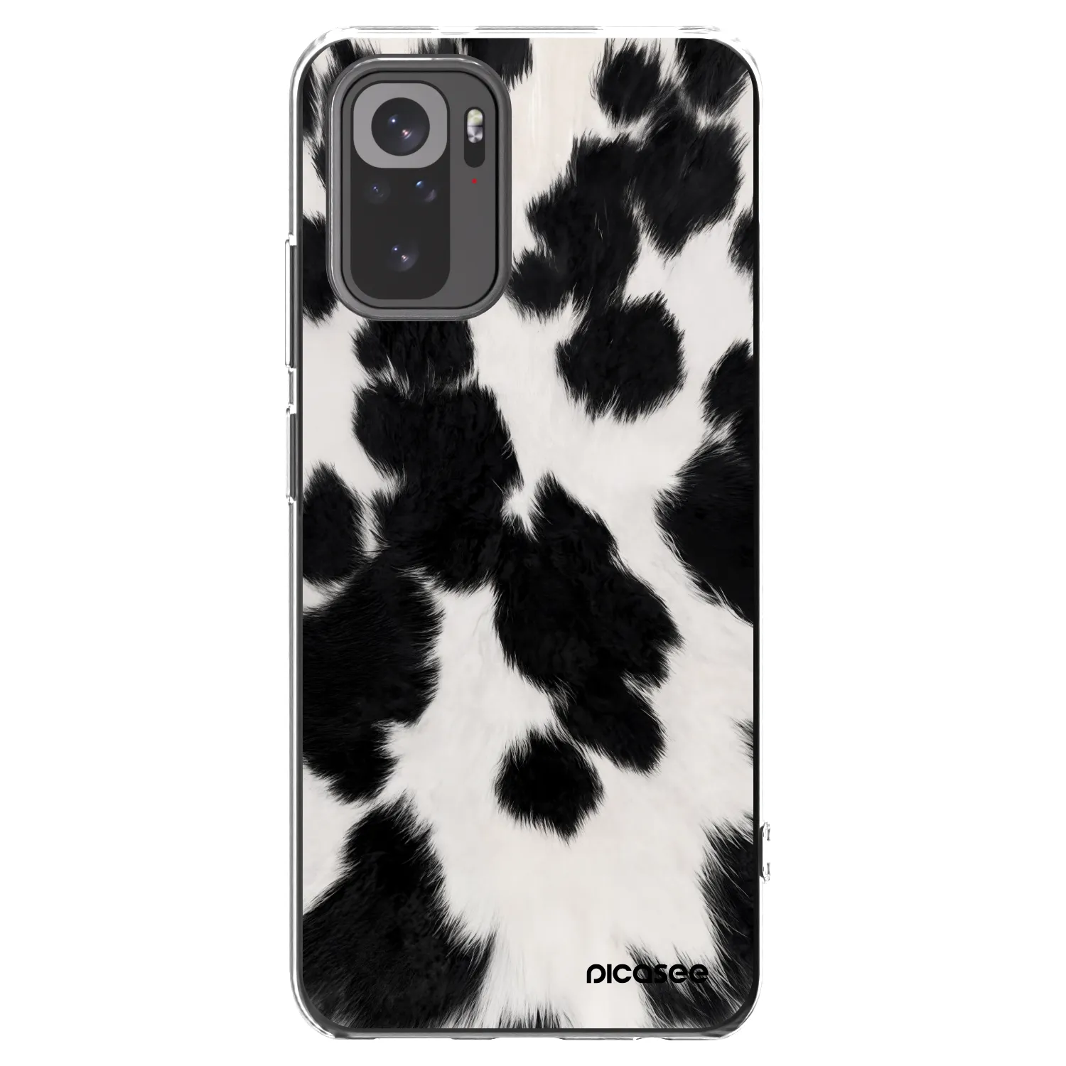 Picasee silikonový průhledný obal pro Xiaomi Redmi Note 10 - Black Moo