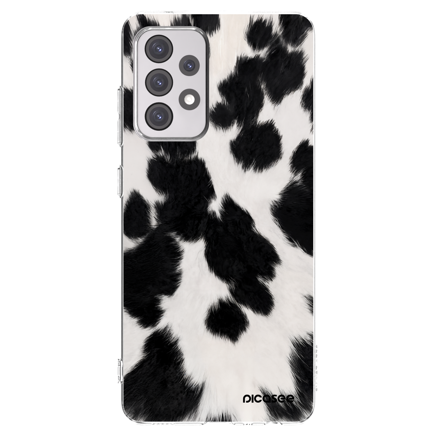 Picasee silikonový průhledný obal pro Samsung Galaxy A52 5G A525F - Black Moo