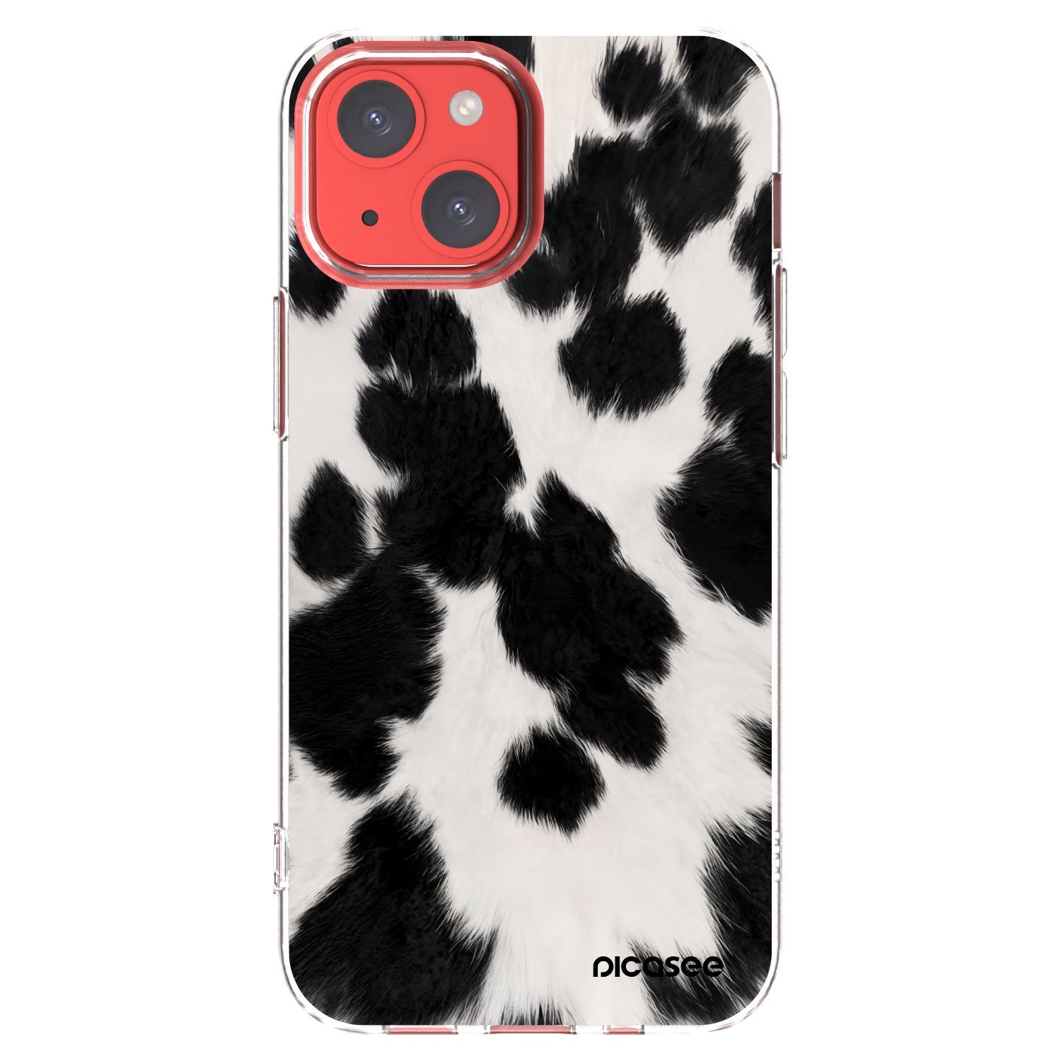 Picasee silikonový průhledný obal pro Apple iPhone 13 mini - Black Moo