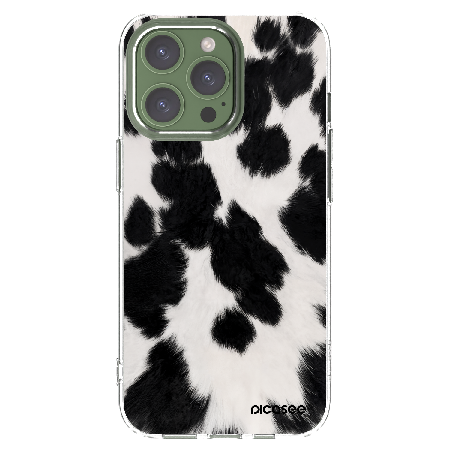 Picasee silikonový průhledný obal pro Apple iPhone 13 Pro - Black Moo